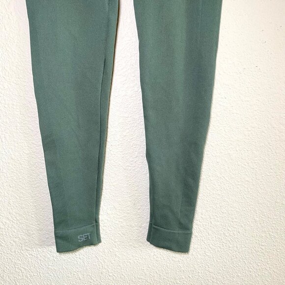 Setactive Sculptflex Seamless High Rise Leggings Wave Green Medium - Picture 3 of 6